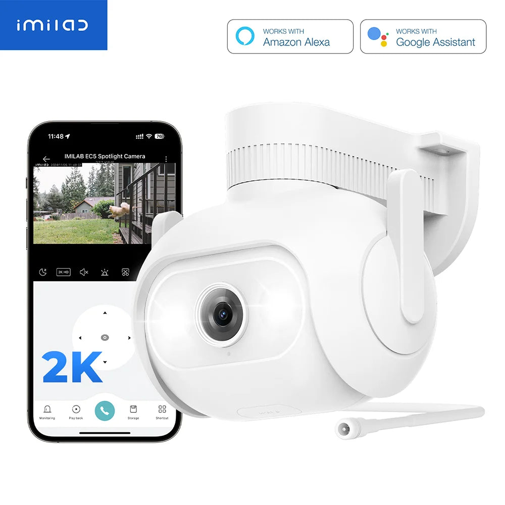 IMILAB EC5 Smart Security System Kit Outdoor Floodlight Camera 2K