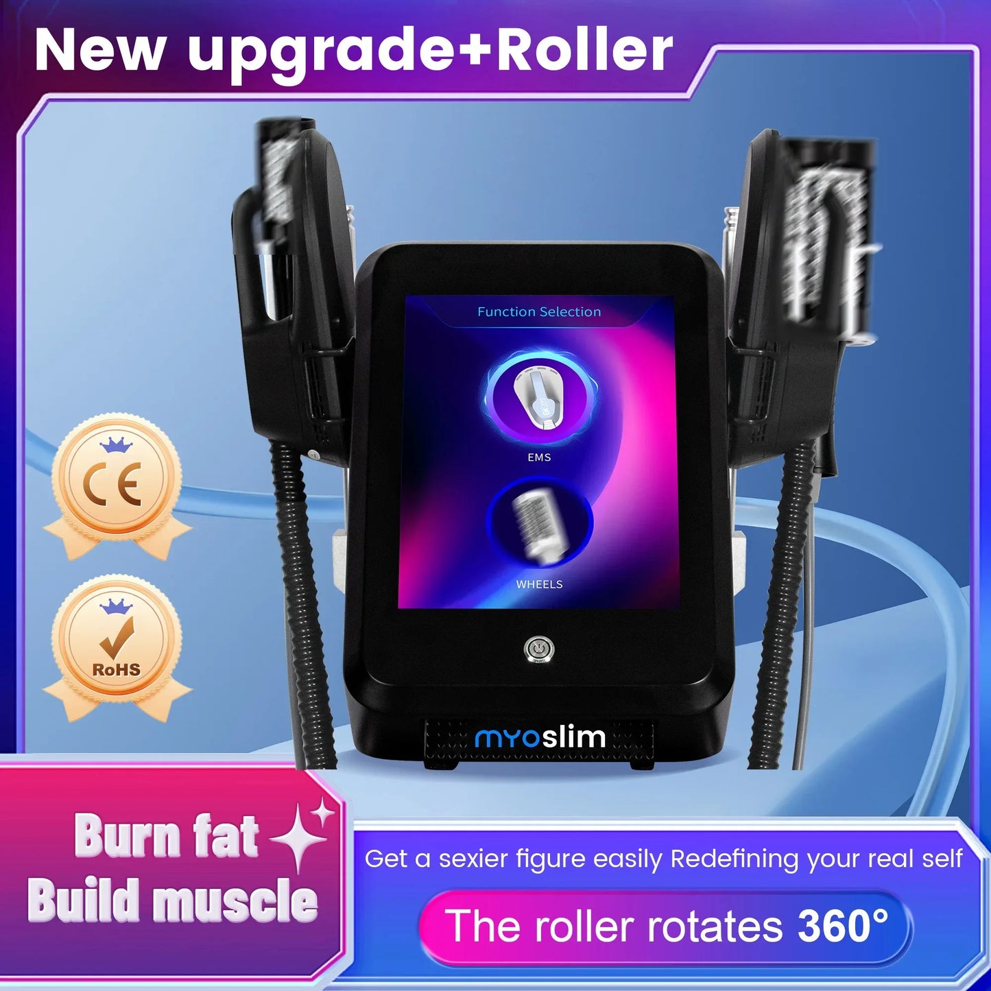 Myoslim EMS Nova Hi EMT RF Roller 2in1 Muscle Gainer
