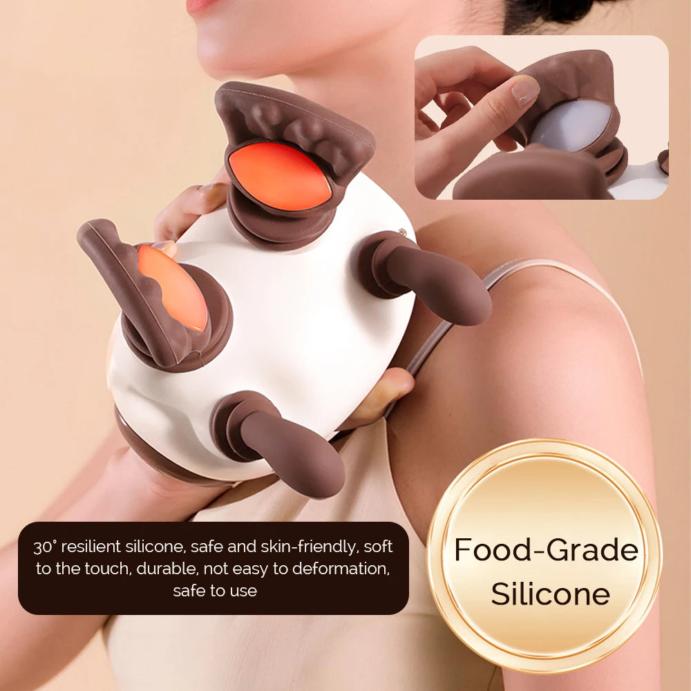 Foreverlily Bionic Neck Massager Kneading Back And Shoulder Massage