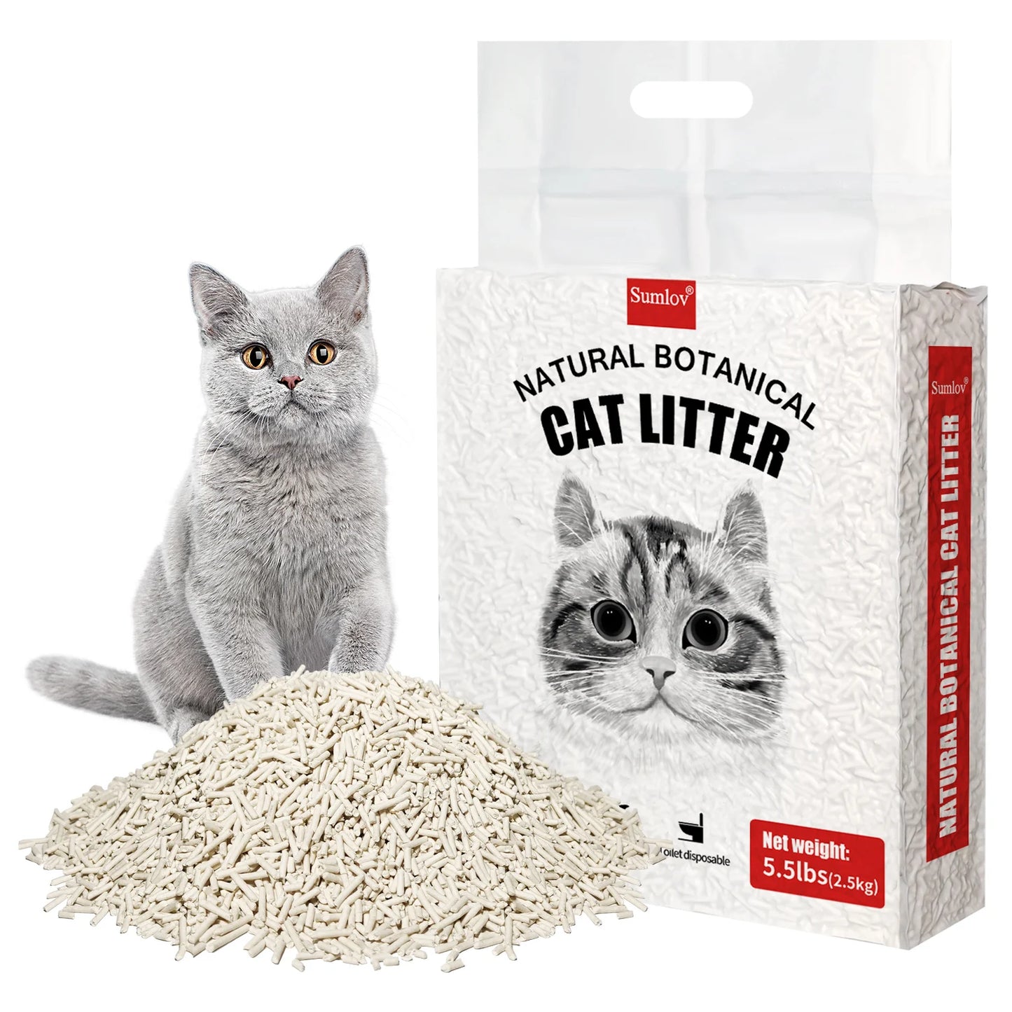 Tofu Cat Litter Natural Botanical Flushable Odor Control