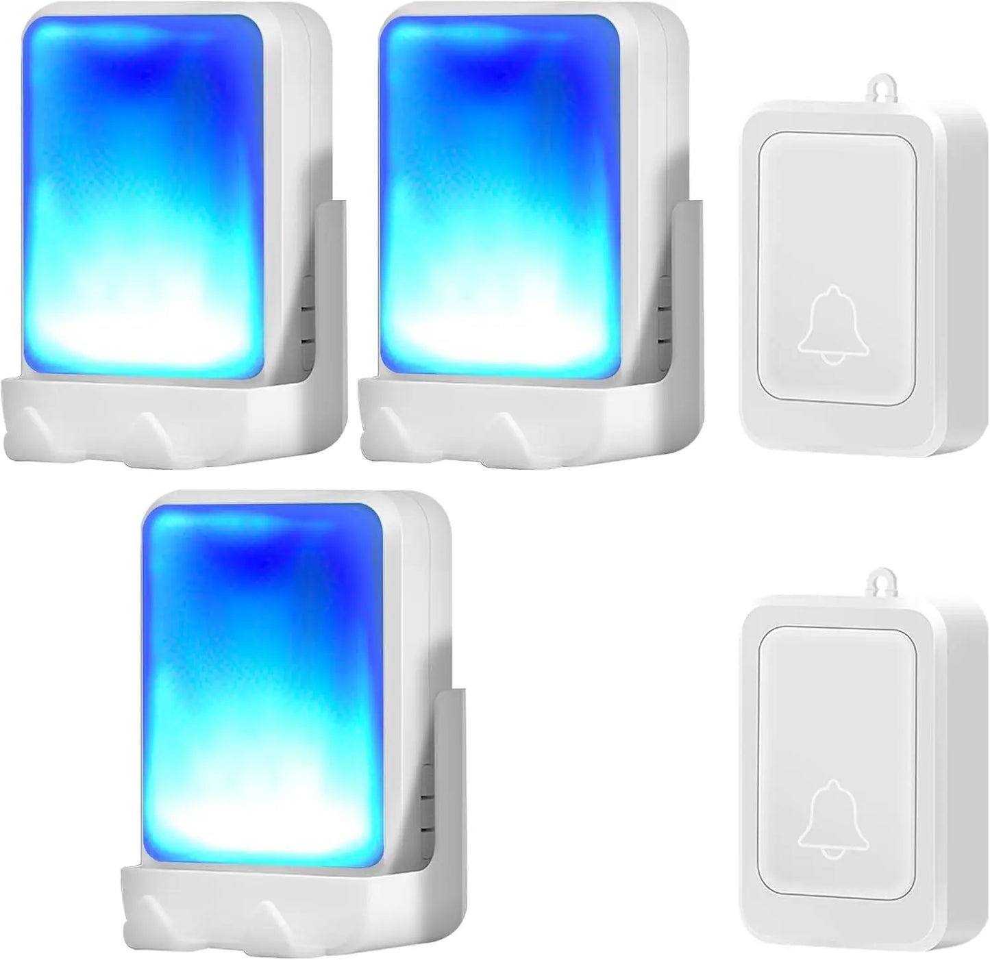 Wireless Doorbell With 7 Color Lights And 4 Volume Levels Long Range