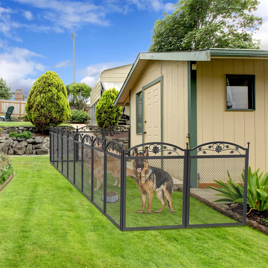 BINGOPAW 8 Panel Heavy Duty Dog Playpen For Indoor Outdoor Use