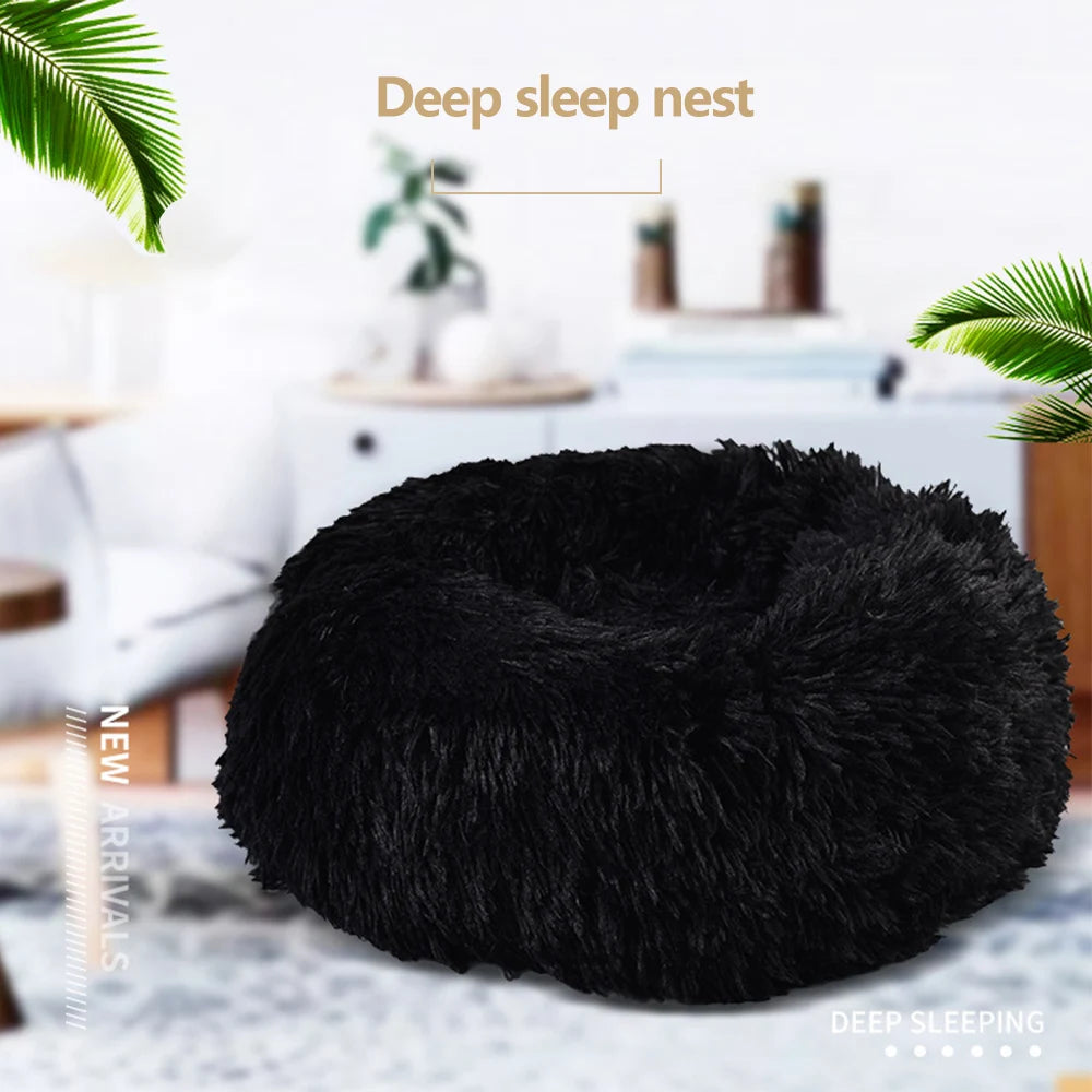 Premium Ultra Soft Round Pet Bed For Dogs And Cats
