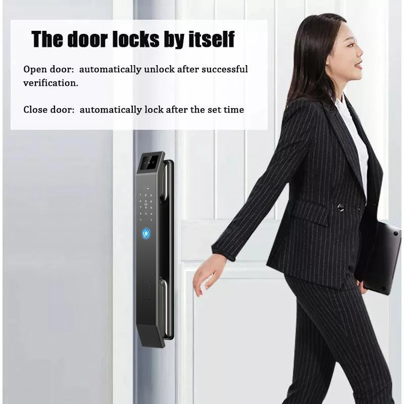 YKESDLC 3D Face Recognition Keyless Digital Door Lock With Camera Fingerprint