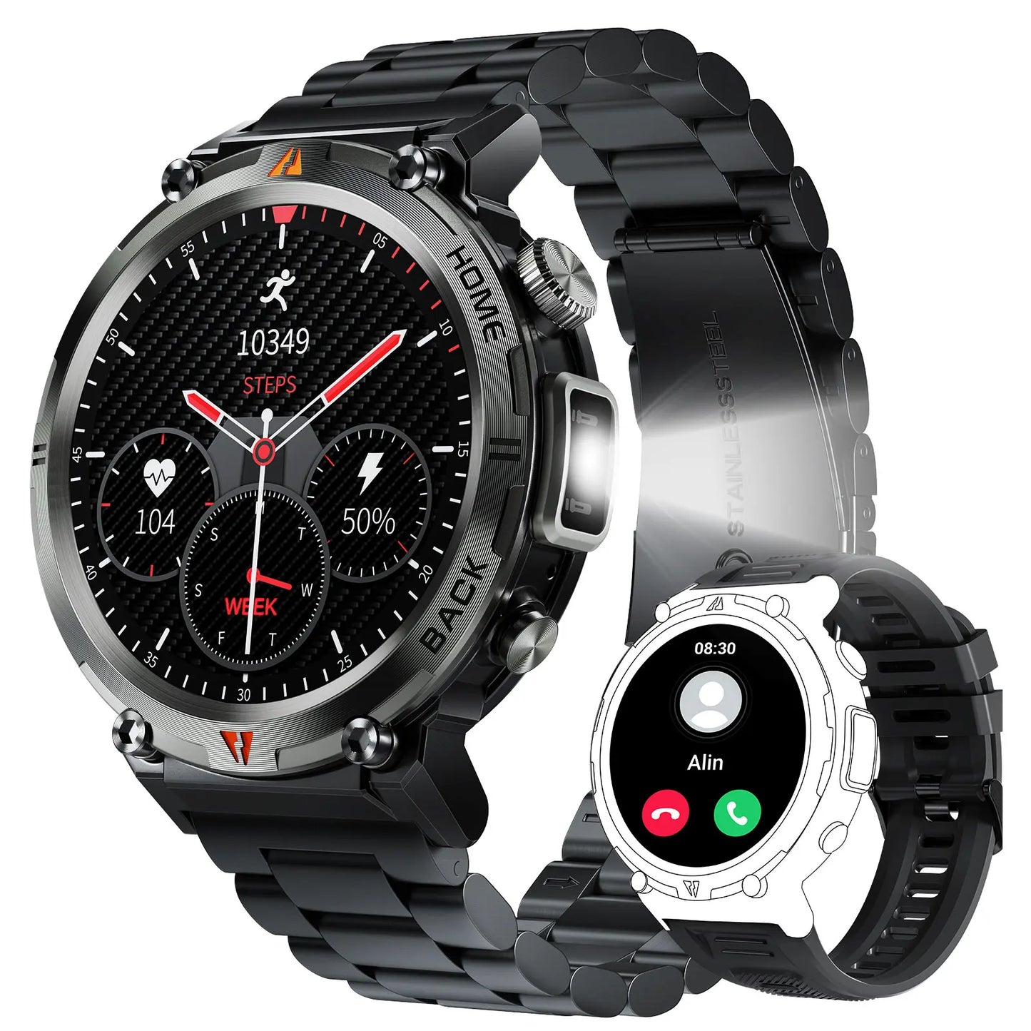 EIGIIS KE3 Bluetooth Call Smartwatch For Men