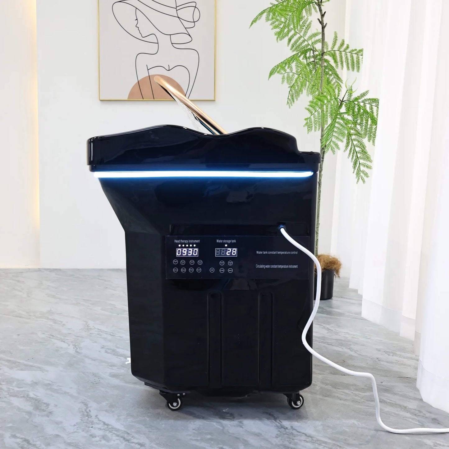 General Use Head Spa Shampoo Basin With 60L Tank And Hydrotherapy