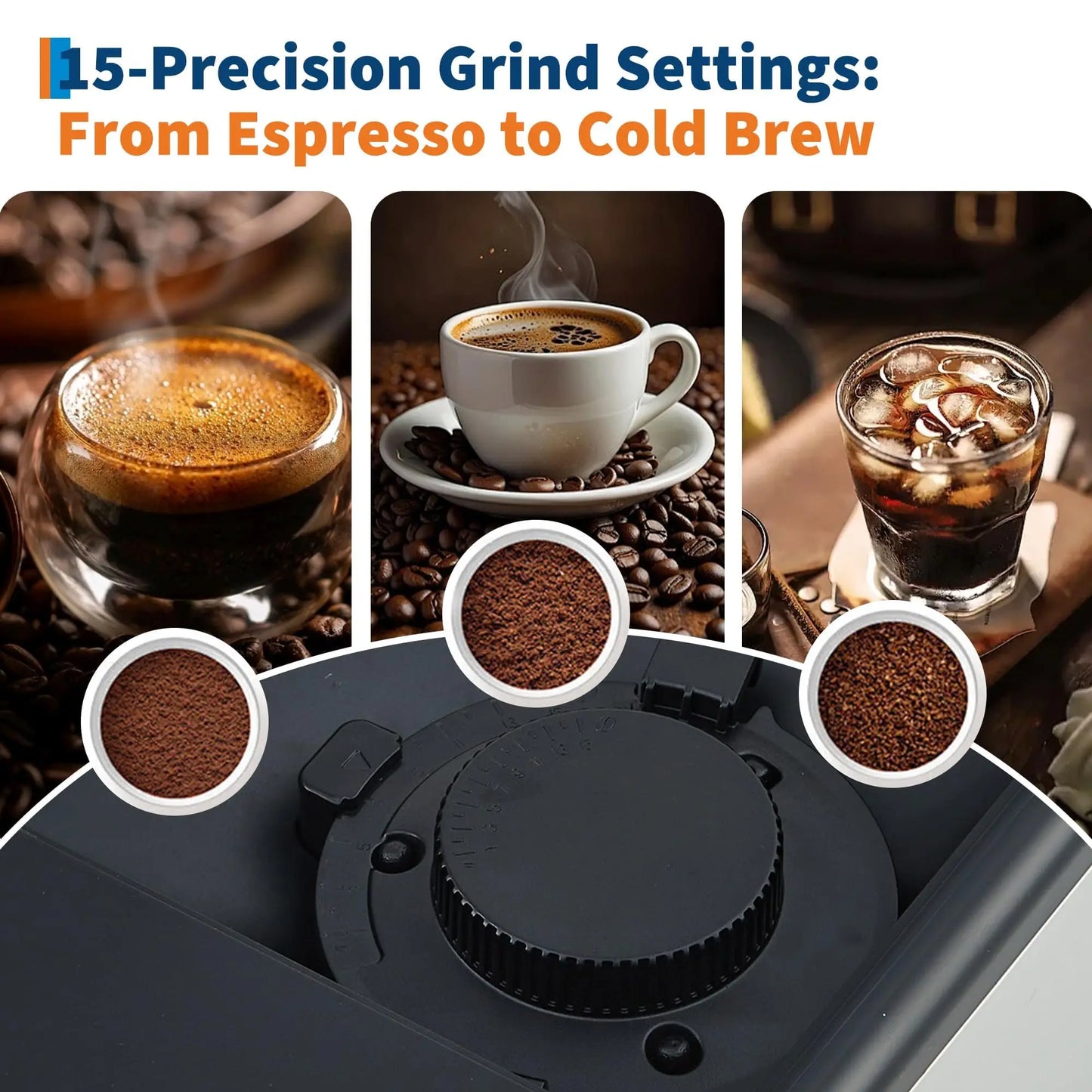 Adoolla 3rd-Gen Automatic Espresso Machine With Milk Frother
