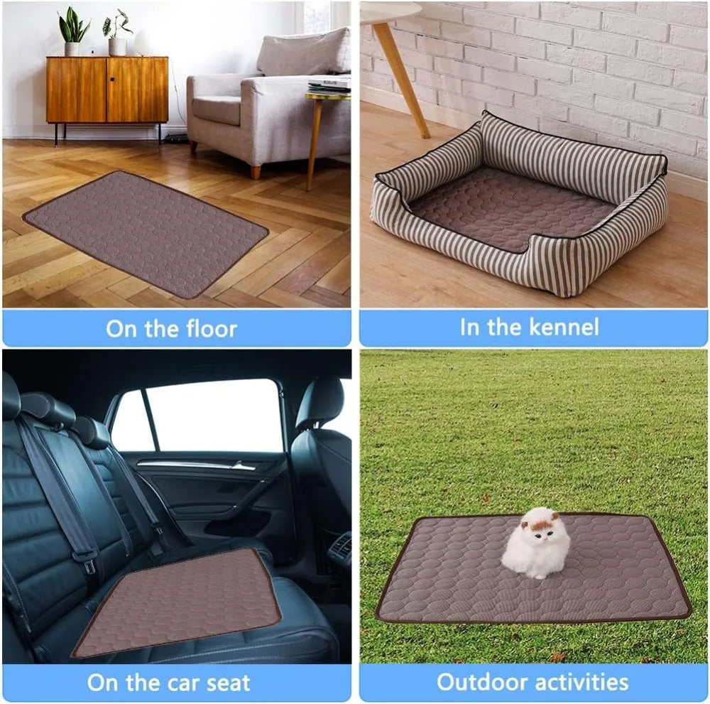 Self Cooling Dog Mat For Dogs And Cats, Washable Ice Silk Pad