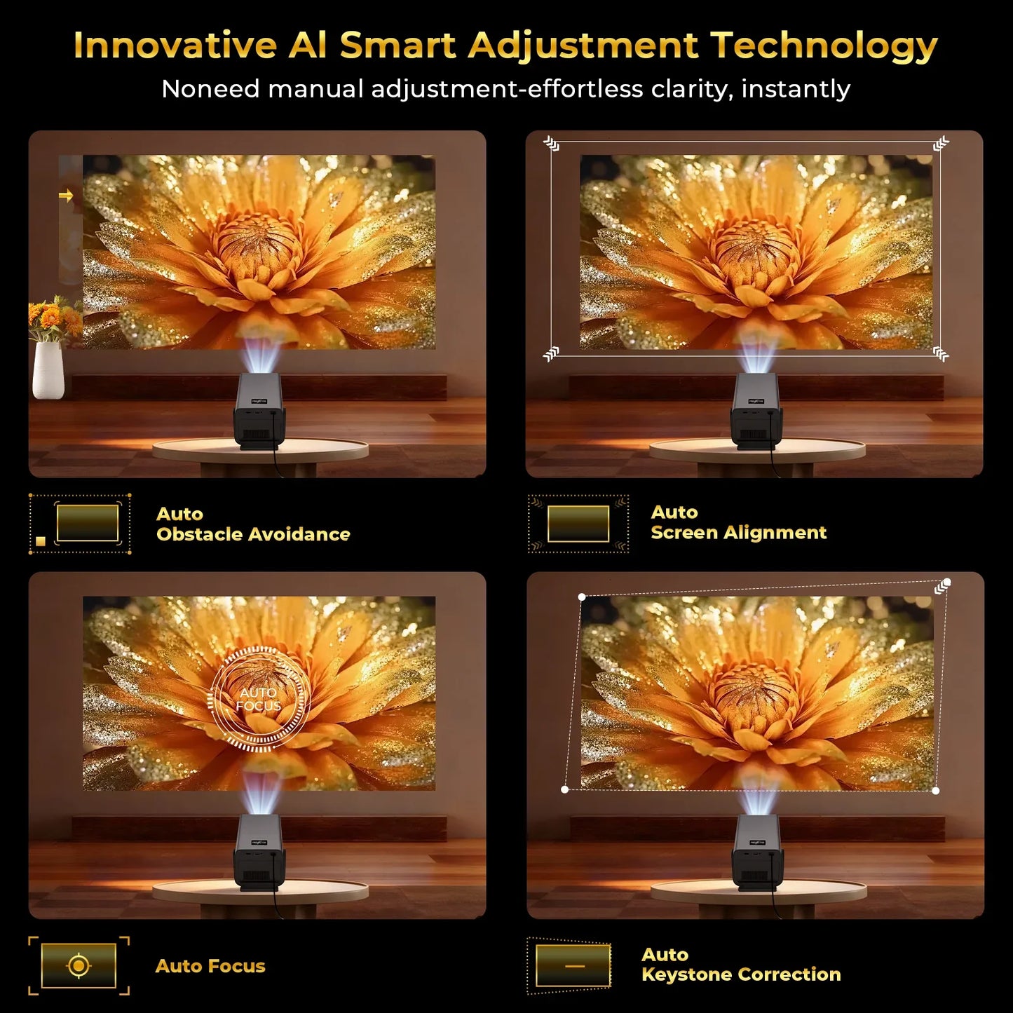 LynCast X7 AI Smart Projector Android OS