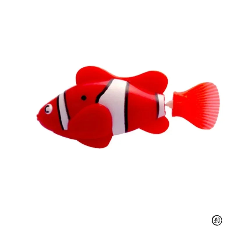 LED Inductive Interactive Cat Swimming Robot Fish Toy