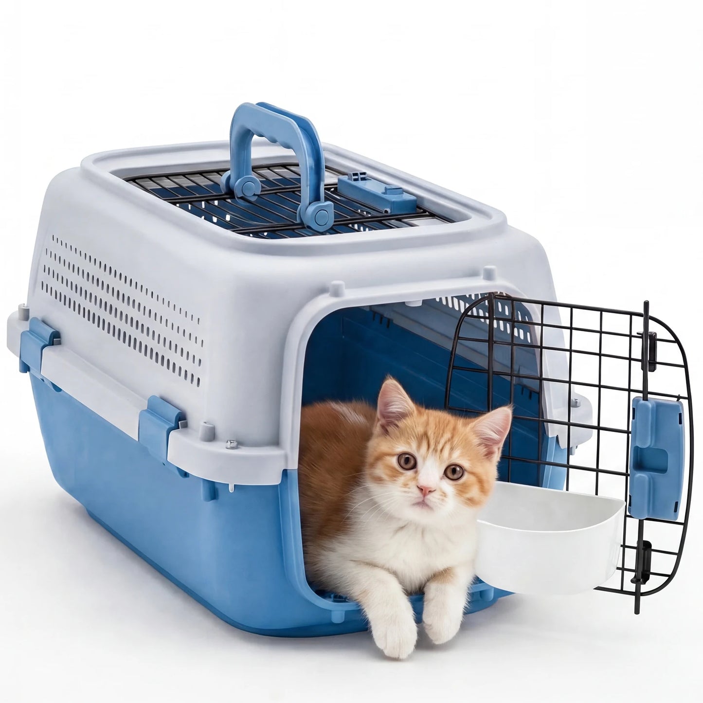 Pet Carrier For Small Dogs And Cats Front Wire Door
