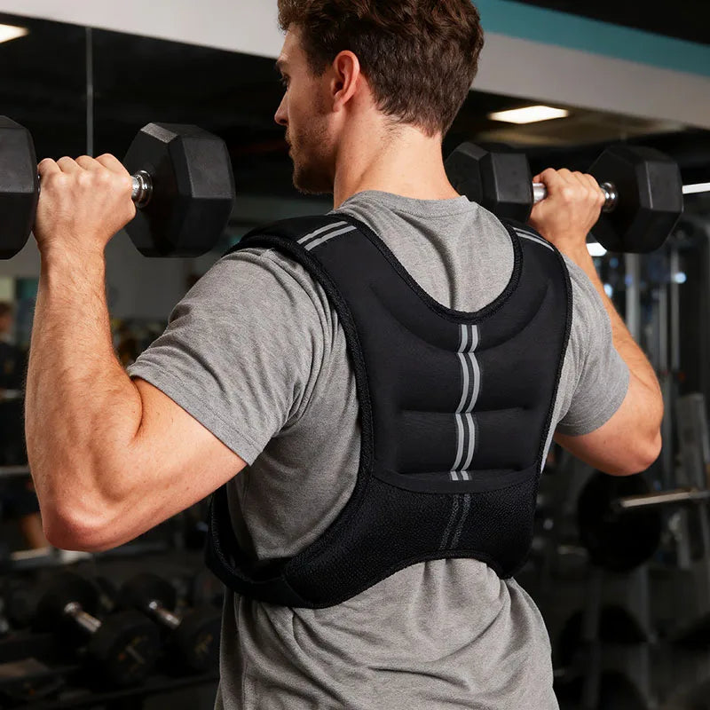 Reflective Stripe Weight Vest for Workout, Running and Fitness Training