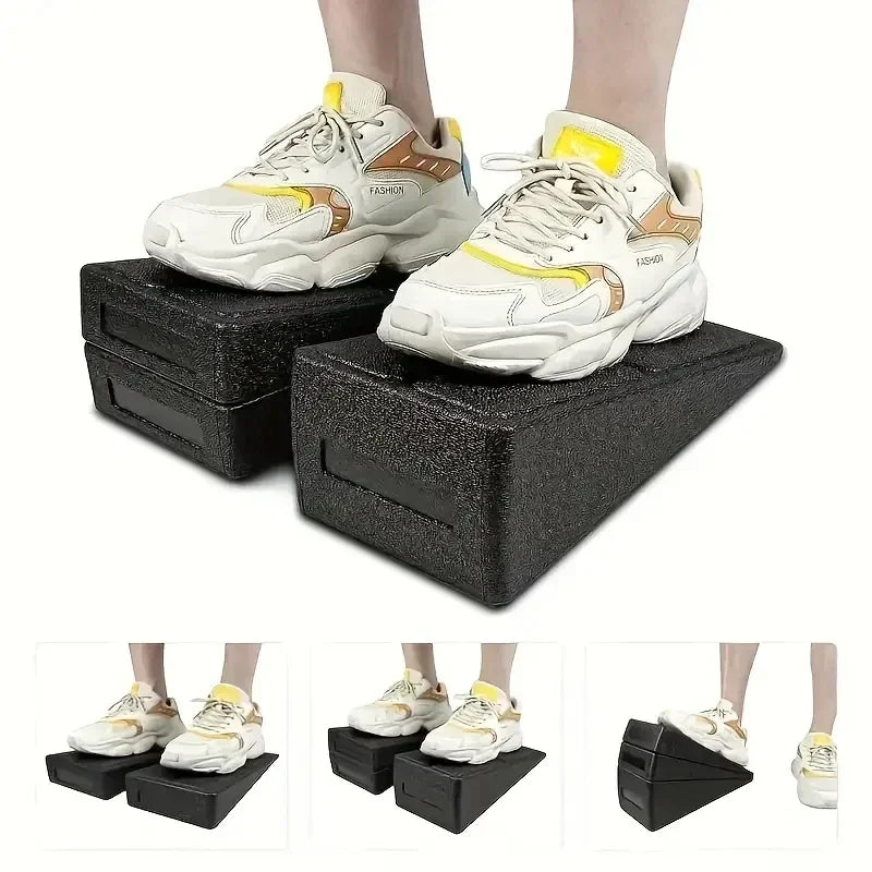 Yoga Wedge Stretch Slant Boards With Adjustable Bricks