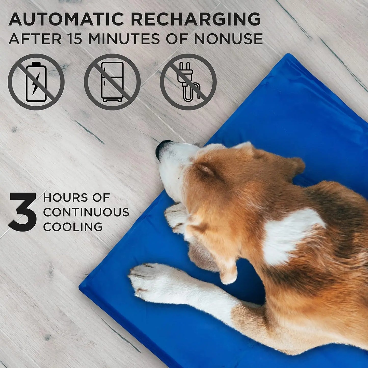 Self-Cooling Gel Pet Mat For Dogs No Electricity Needed