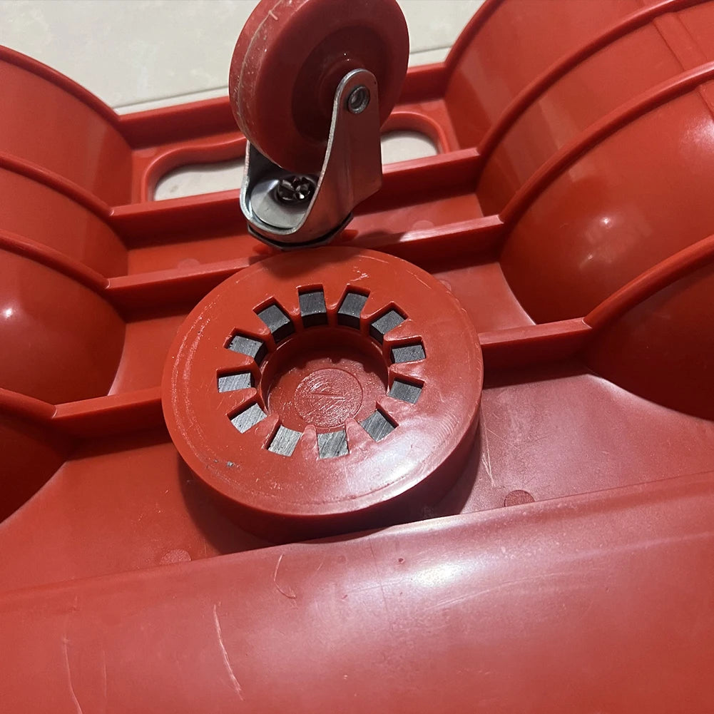 Rolling Knee Pad With Swivel Castors For Mechanic And Carpenter