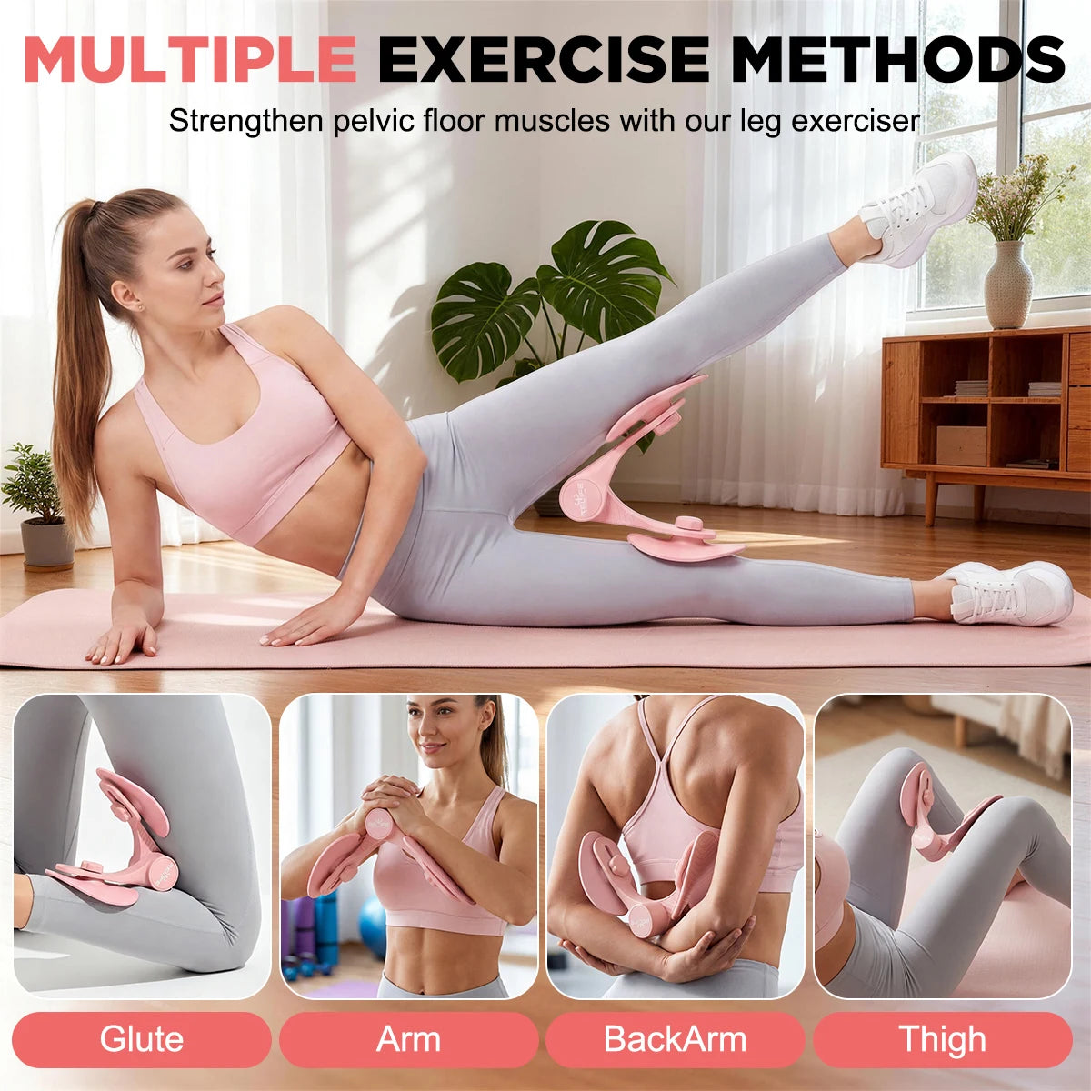Relife Thigh Master 360 Degree Adjustable Leg Exerciser for Home Gym Office