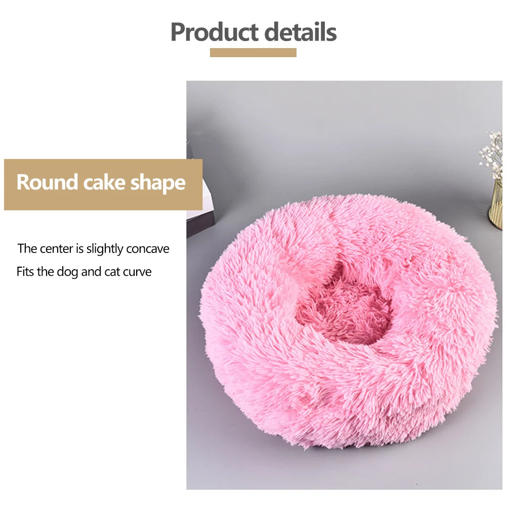 Premium Ultra Soft Round Pet Bed For Dogs And Cats