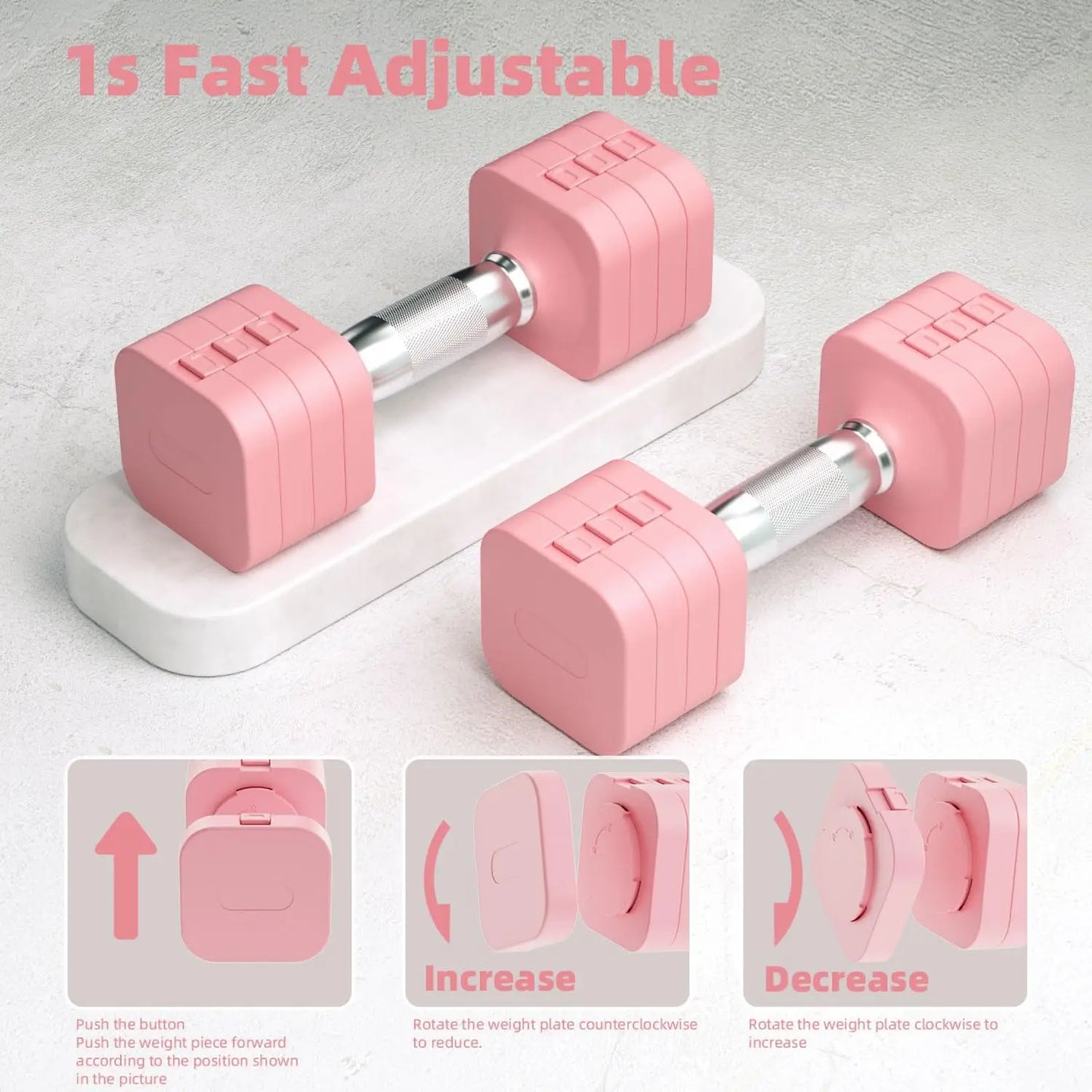 Adjustable Dumbbell Set 5-In-1 For Home Gym