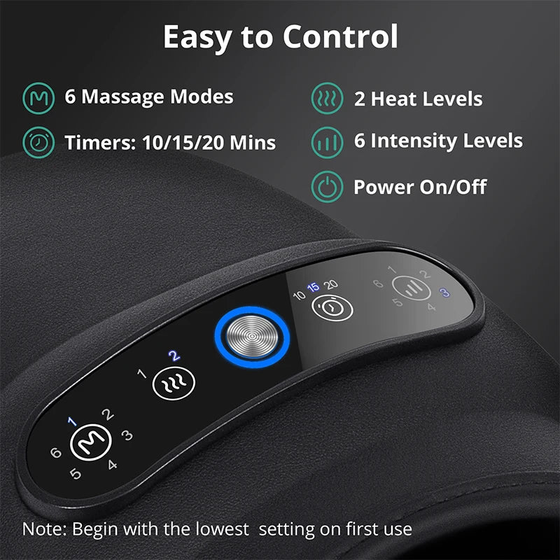 Medcursor Wireless Hand Massager With Air Compression and Heat Therapy