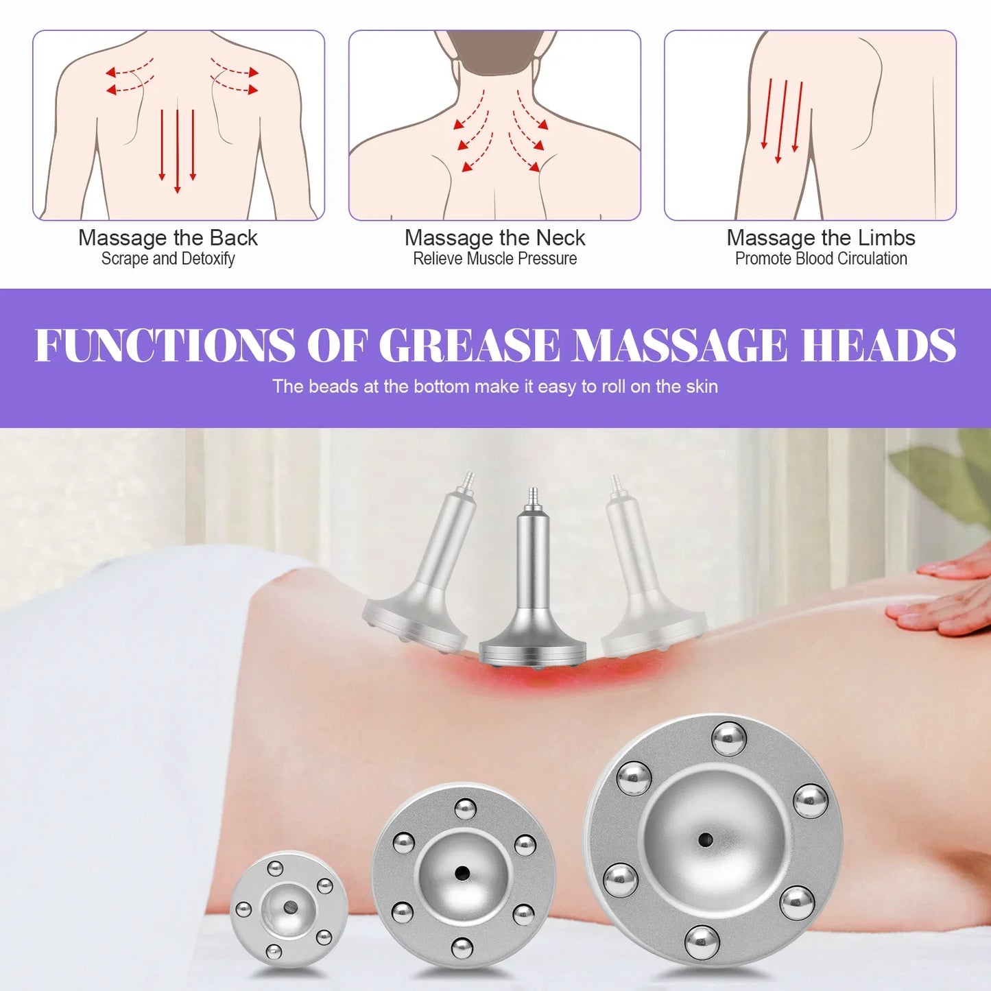 Vacuum Therapy Shaping Machine With 24 Cups And 3 Pumps