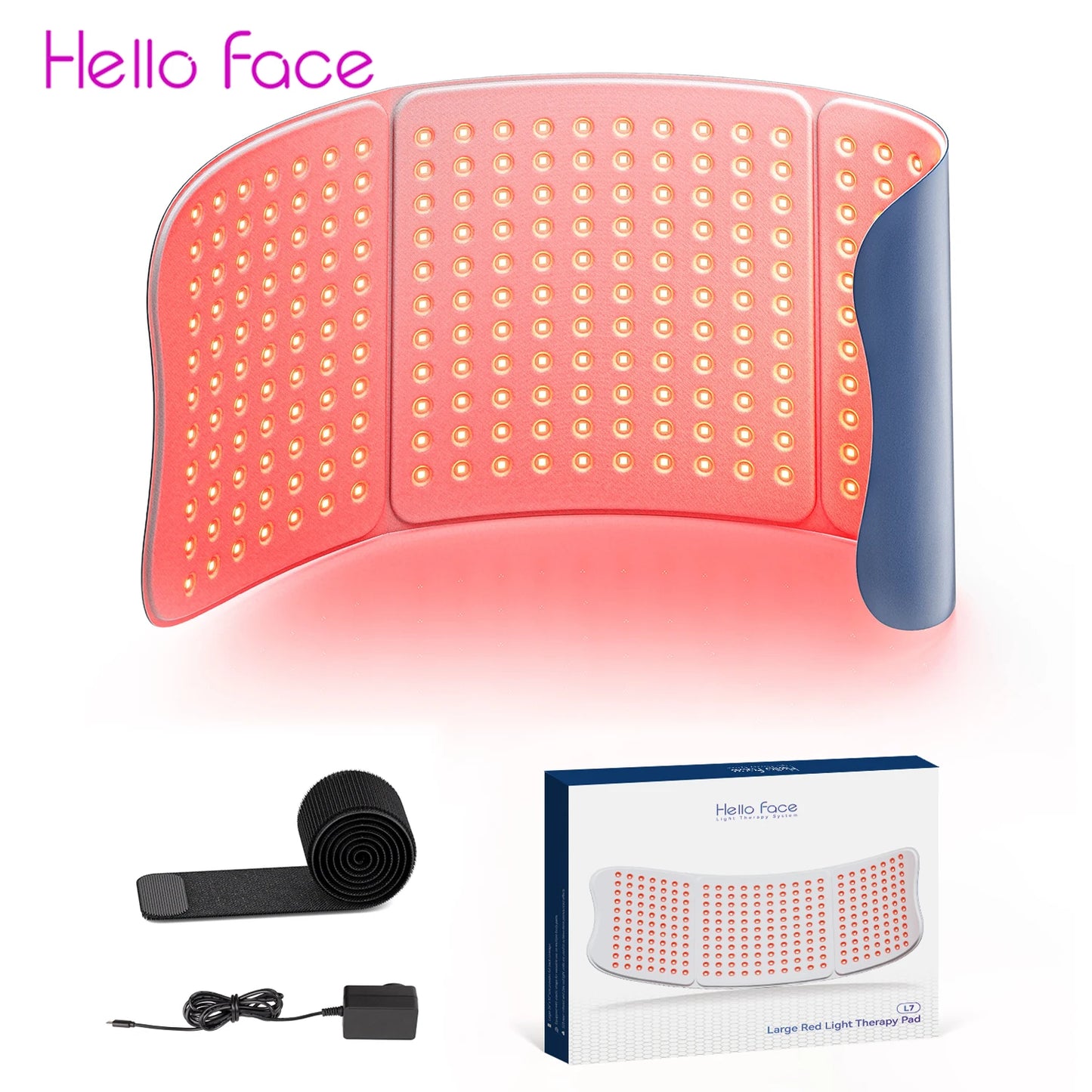 Hello Face Red Light Therapy Pad 660nm 850nm Body Massage
