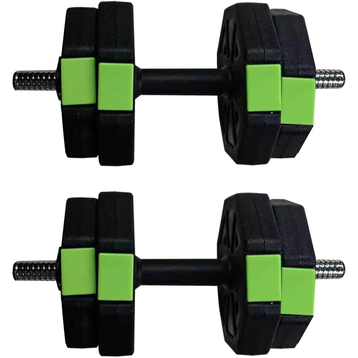 HiMISS 2 In 1 Adjustable Dumbbell Set With Iron Handle For Home Gym