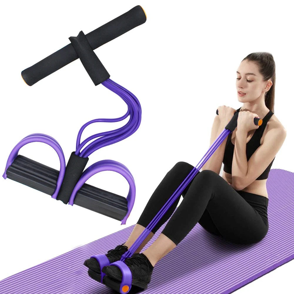 Six Tube Resistance Band Set For Home And Gym Workouts