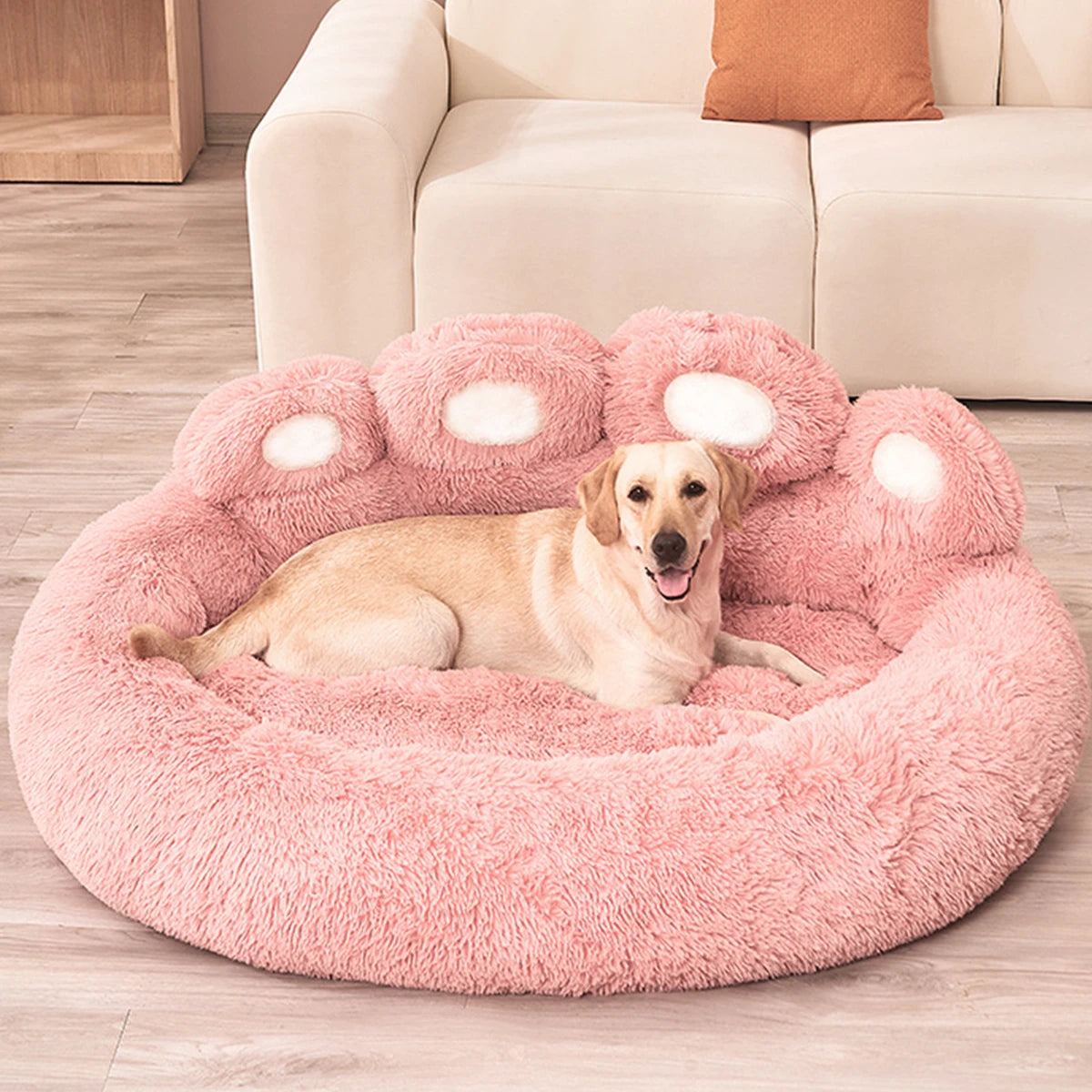 BeiYu Pet Fluffy Winter Dog Bed for Pets and Puppies