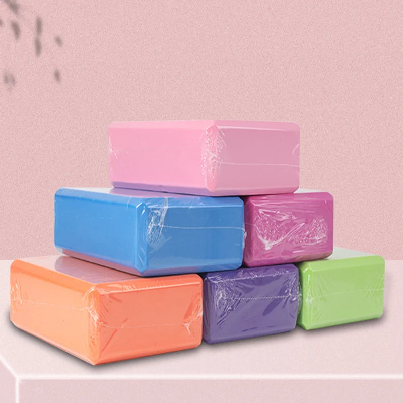 Yoga Blocks Foam Brick Set for Fitness and Stretching