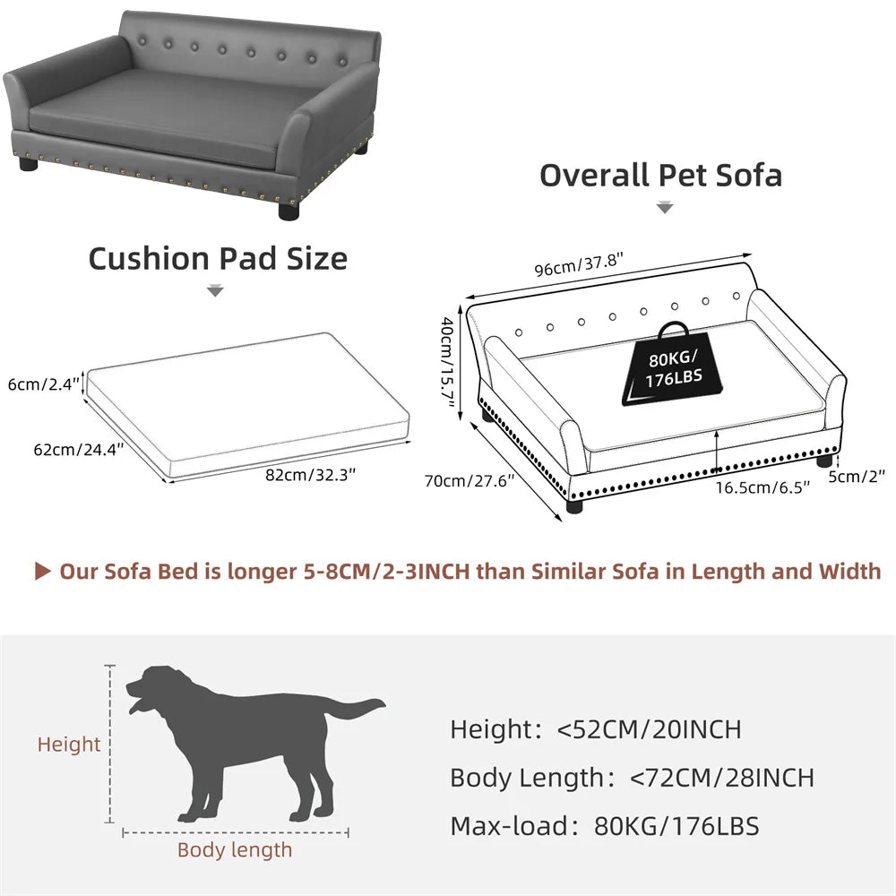 BORWART CN Heavy Duty Pet Sofa Raised Bed