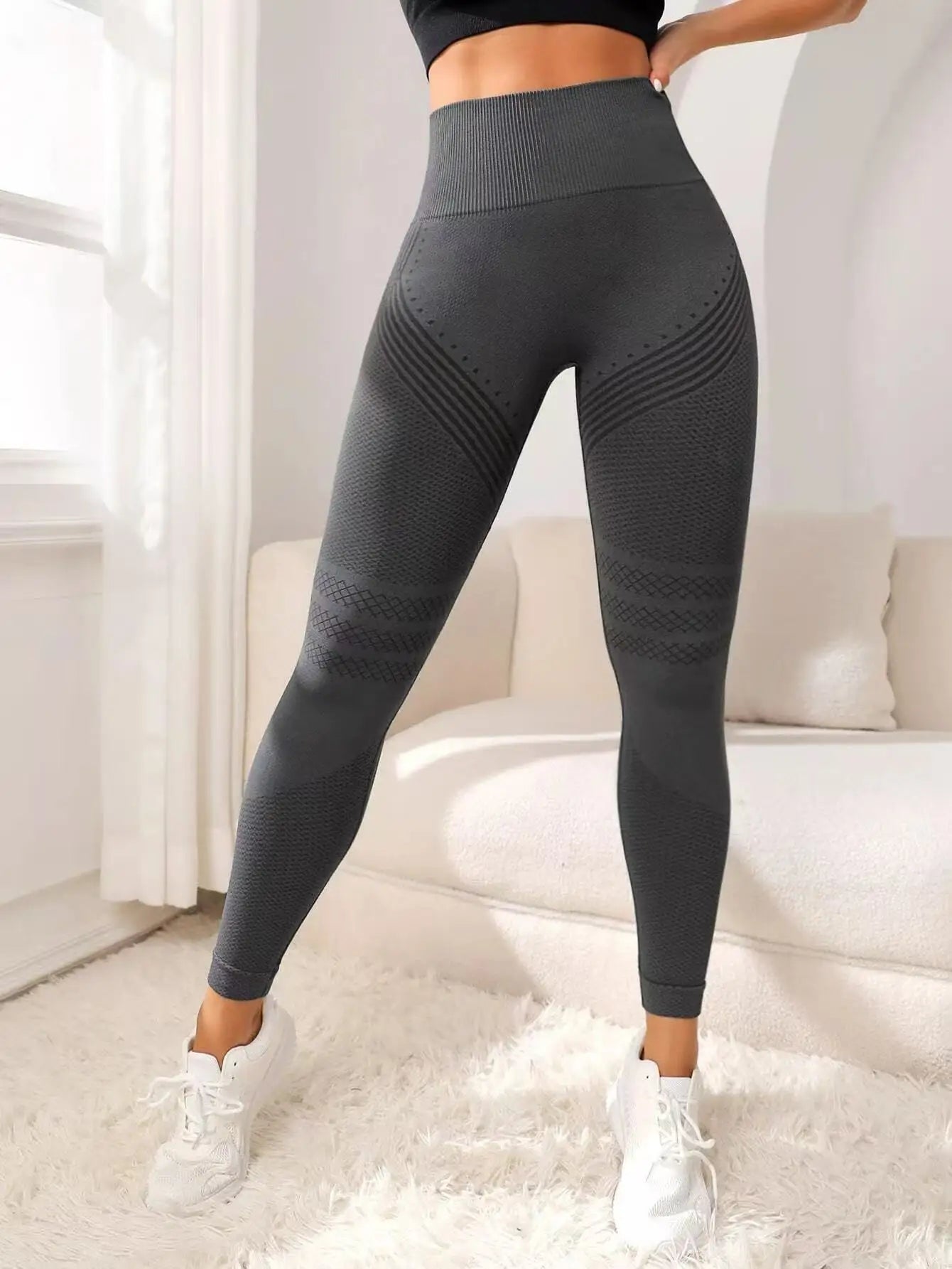 Anti Cellulite Leggings High Waist Butt Lift For Gym Workout