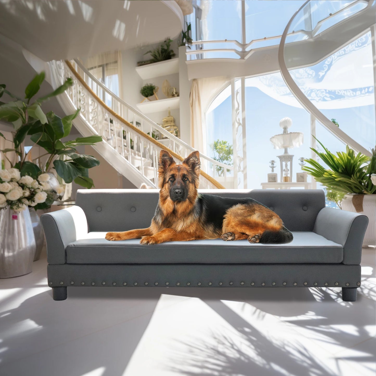 BINGOPAW Elevated Dog Sofa Bed Waterproof Durable Comfort