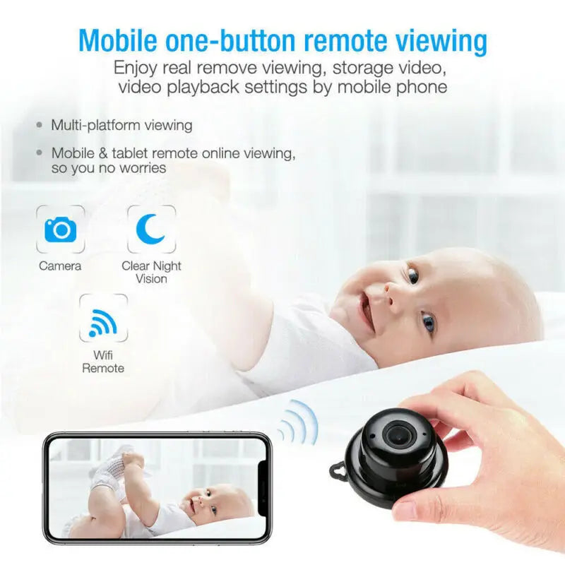 Mini WiFi 1080P Camera Infrared Night Vision And Motion Detection