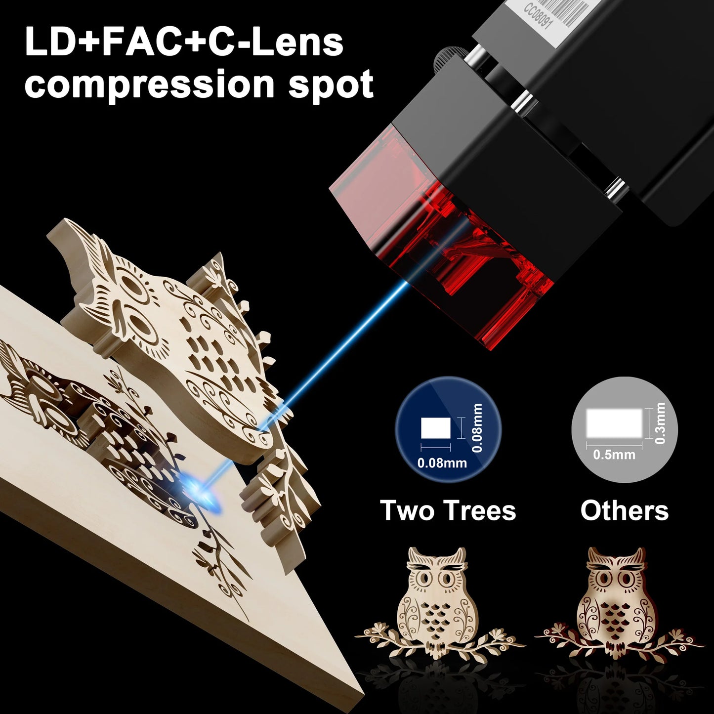 Two Trees TTS-10 Pro Laser Engraver 445nm Blue Light Engraving Machine