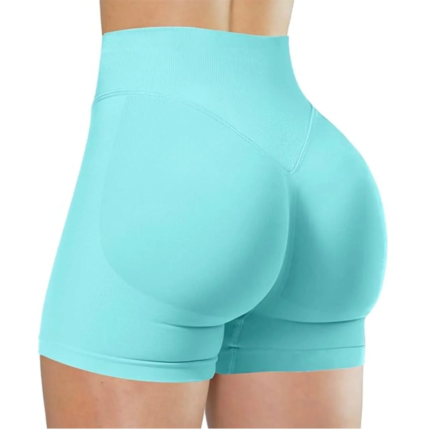 Summer High Waisted Yoga Shorts For Women Workout Fitness