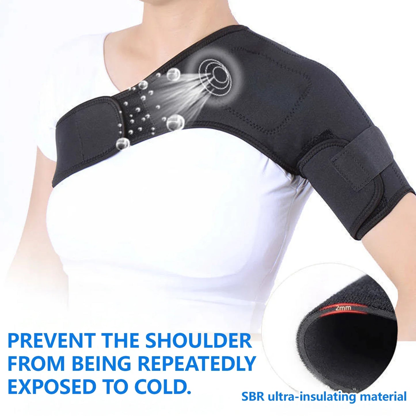 Self Heating Shoulder Strap Adjustable Thermal Relief For Cervical Fatigue