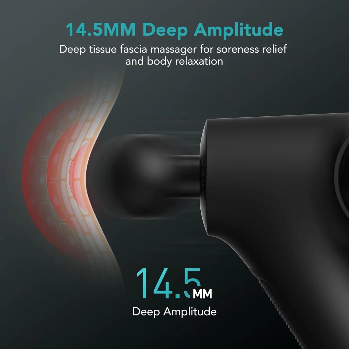 Deep Tissue Massage Gun Percussion Massager 50lbs Stall Force