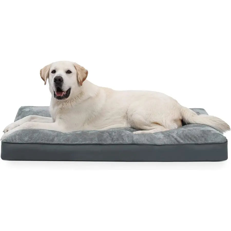 Waterproof Deluxe Plush Dog Crate Bed With Anti Slip Bottom