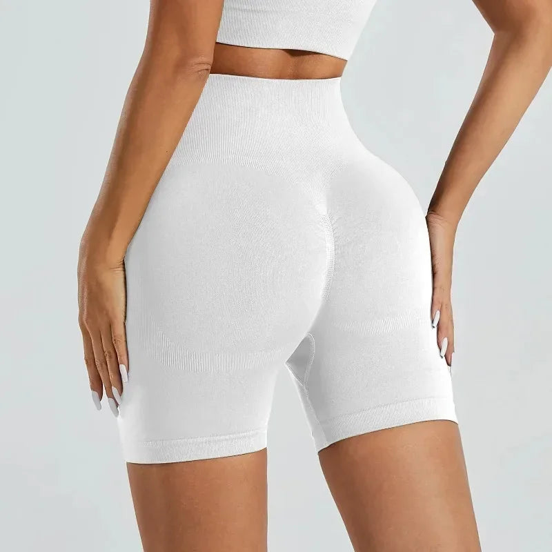 Summer High Waisted Yoga Shorts For Women Workout Fitness