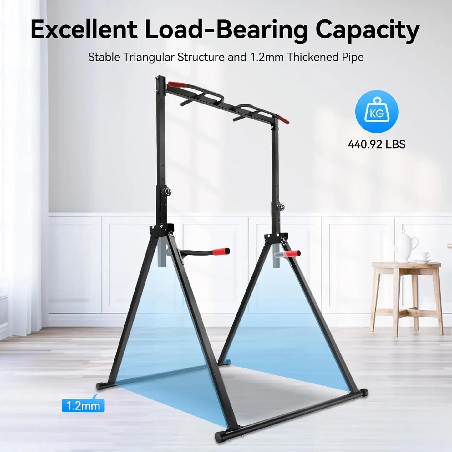 Pull Up Bar Dip Bar Power Tower For Home Gym Free Standing