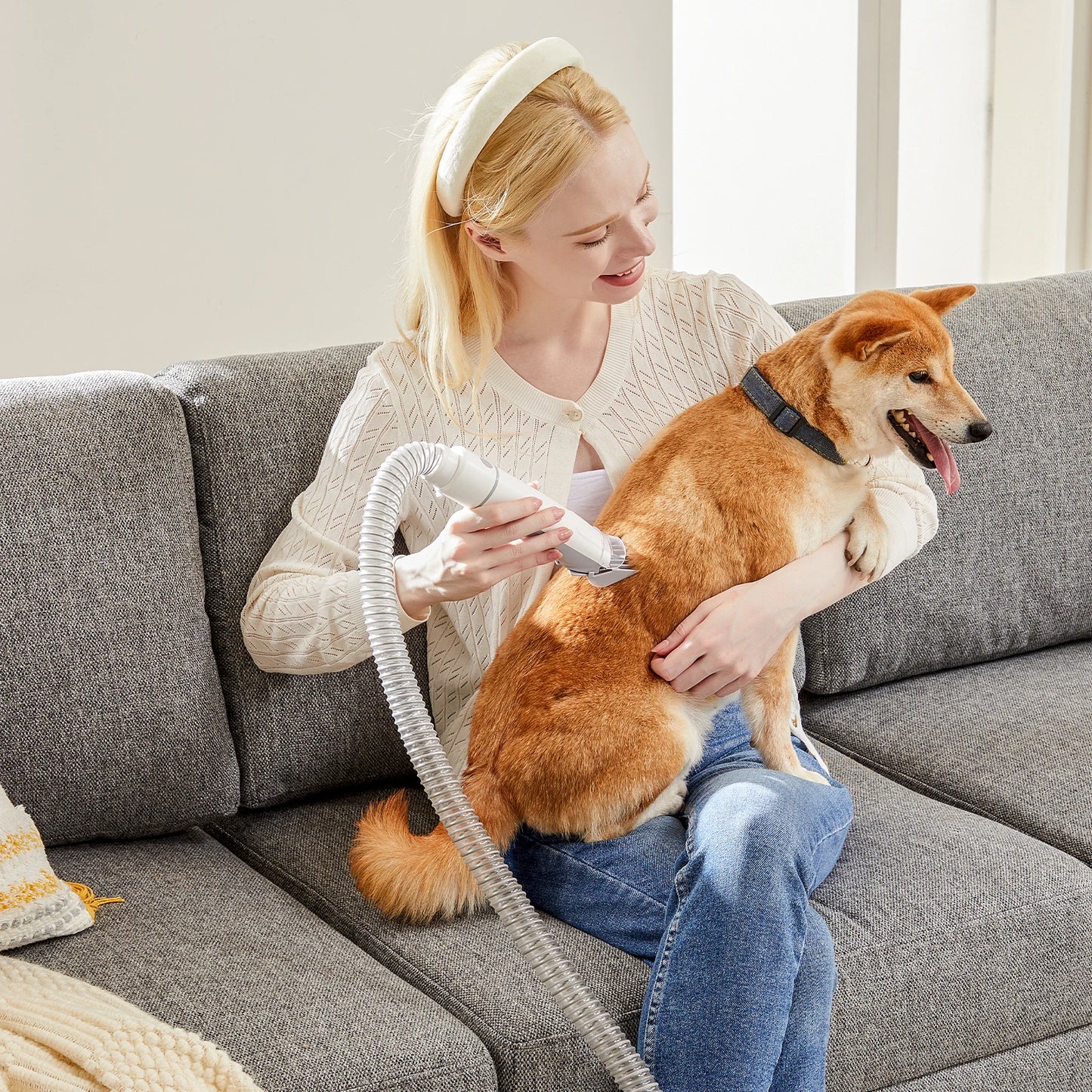 JHK Pet Grooming Vacuum Kit With Cordless Clippers For Cats