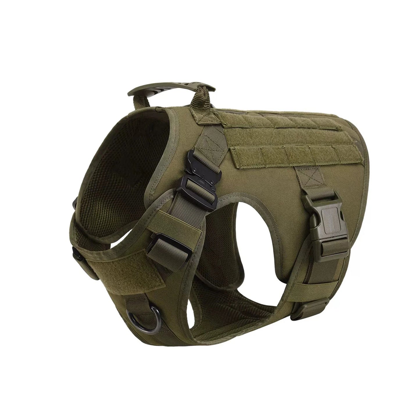Tactical Dog Harness Vest With Molle Pouches For German Shepherd Training