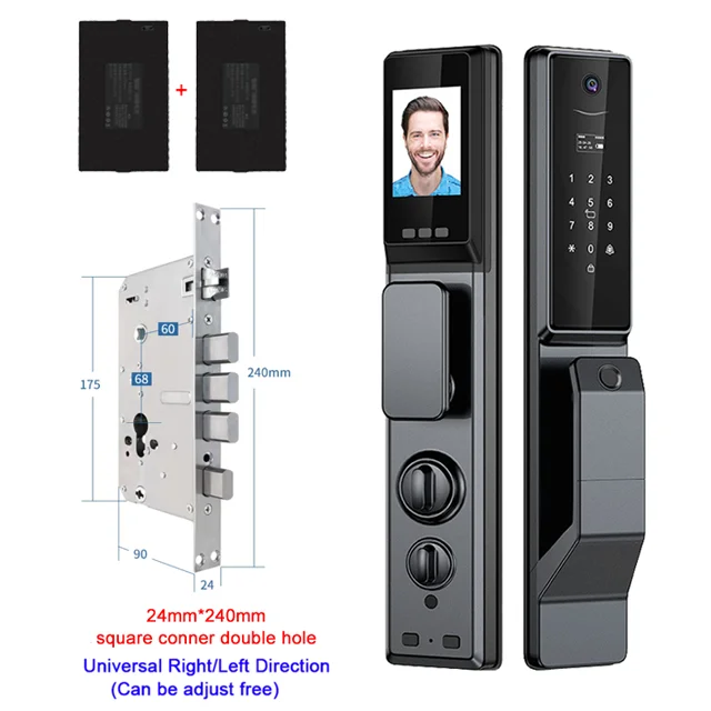 YKESDL Waterproof Outdoor Smart Lock With Camera AluminiumAlloy WiFi Alexa