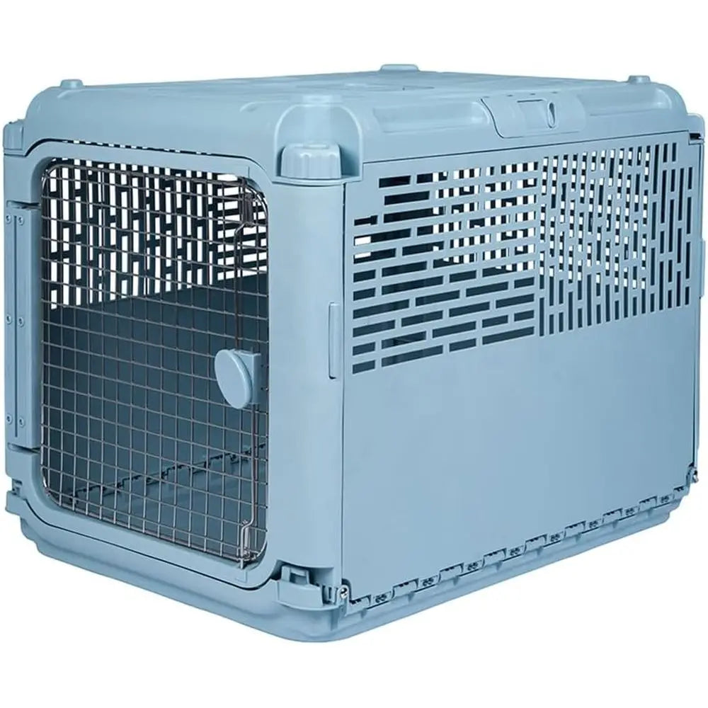 Sport Pet Plastic Kennel Rolling Dog Crate Collapsible Travel Carrier