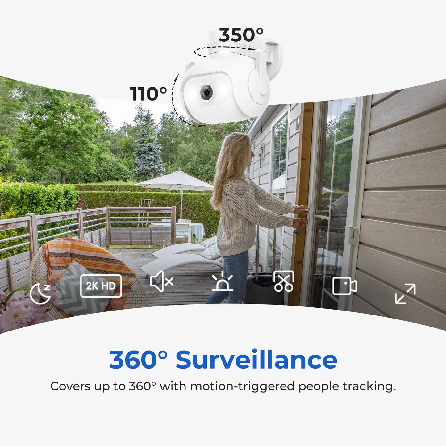IMILAB EC5 Smart Security System Kit Outdoor Floodlight Camera 2K