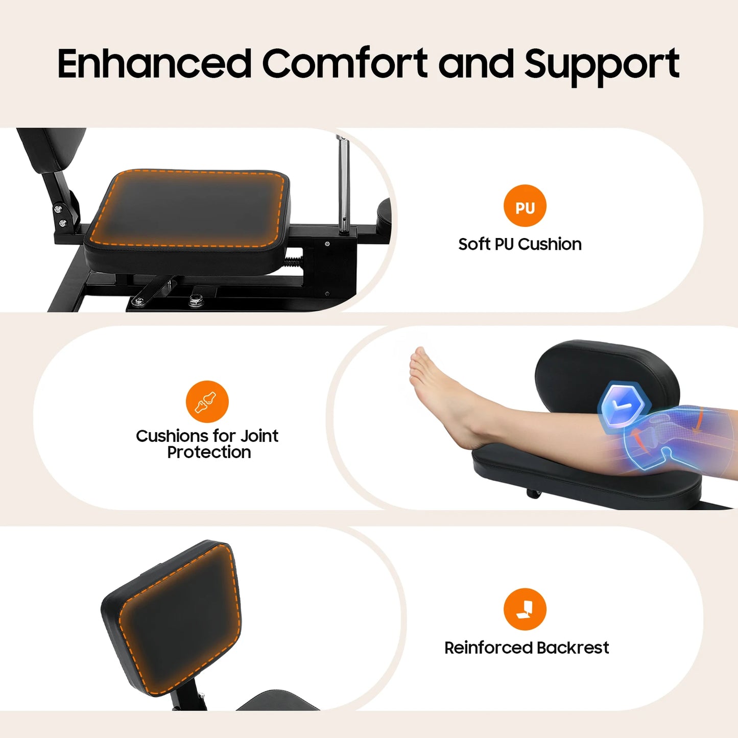 Leg Stretcher Heavy Duty 220lbs Capacity for Flexibility Training
