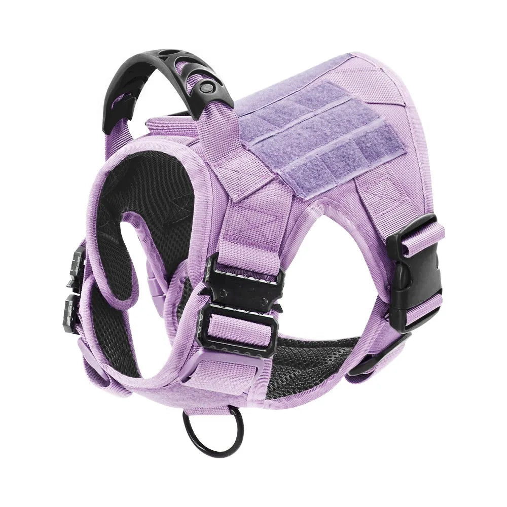 Military Camouflage Nylon Dog Harness Adjustable Training Vest