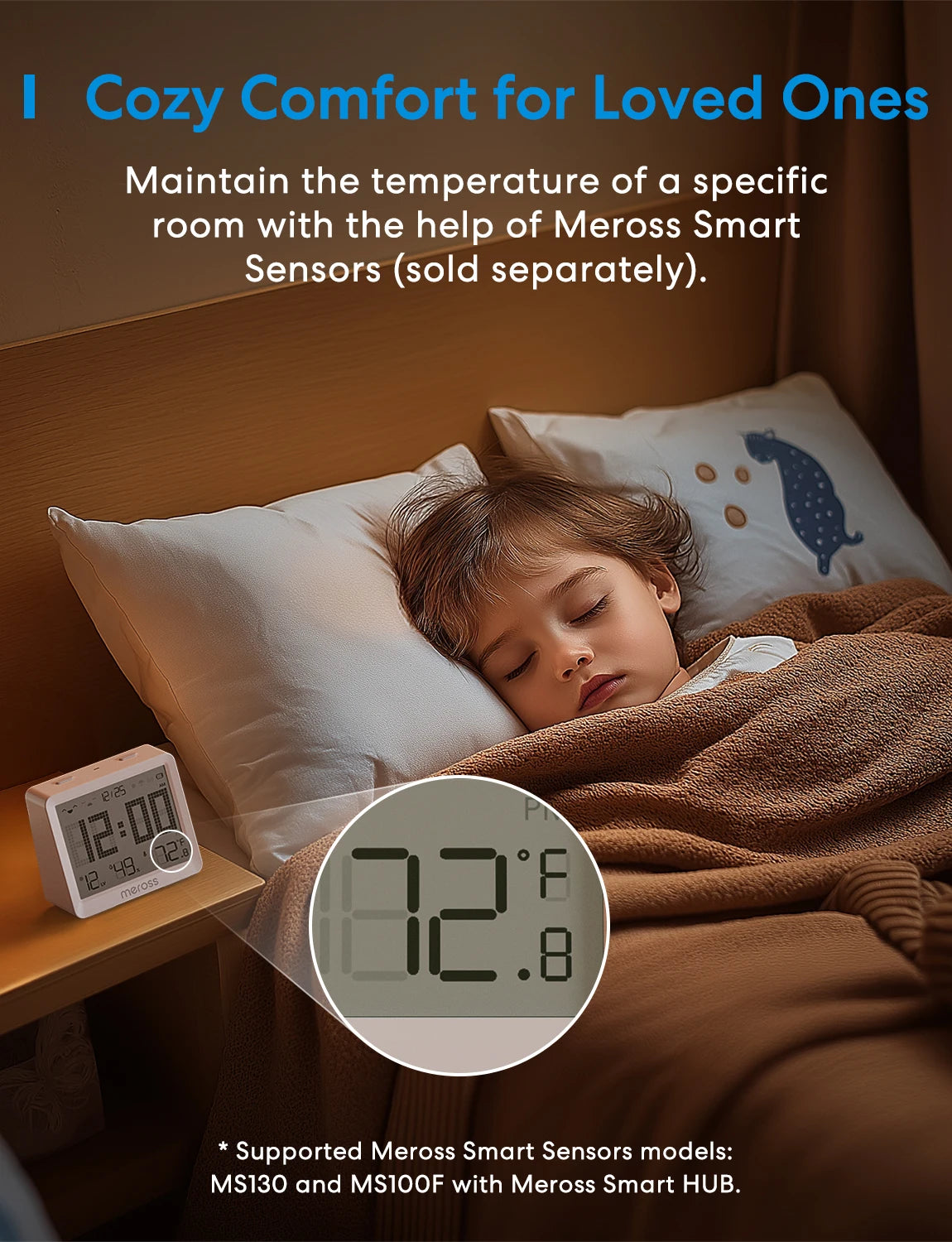 Meross Matter Smart Thermostat for US Wi-Fi, Works With Alexa