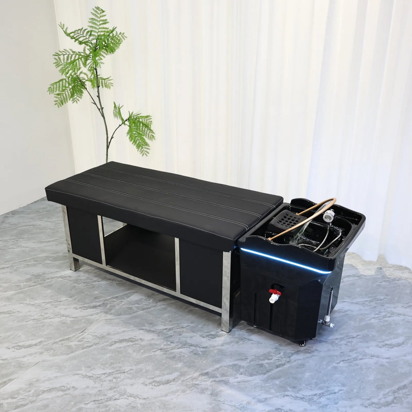 General Use Head Spa Shampoo Basin With 60L Tank And Hydrotherapy
