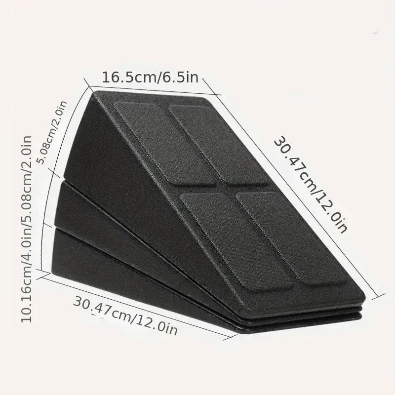 Yoga Wedge Stretch Slant Boards With Adjustable Bricks